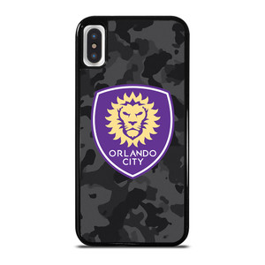ORLANDO CITY SC MLS BLACK CAMO iPhone X / XS Case Cover ORLANDO CITY SC MLS BLACK CAMO iPhone X / XS Case Cover