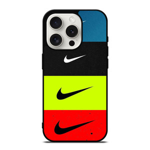 NIKE SWOOSH STRIPE COLORS iPhone 15 Pro Case Cover