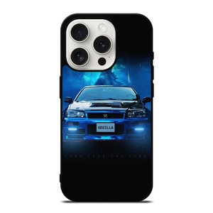 NISSAN GTR GODZILLA BLUE iPhone 15 Pro Case Cover NISSAN GTR GODZILLA BLUE iPhone 15 Pro Case Cover