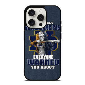 NOTRE DAME FIGHTING HARLEY QUINN iPhone 15 Pro Case Cover NOTRE DAME FIGHTING HARLEY QUINN iPhone 15 Pro Case Cover
