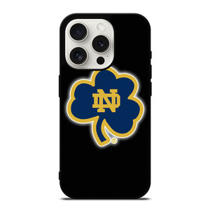NOTRE DAME FOOTBALL LEAF CLOVER iPhone 15 Pro Case Cover