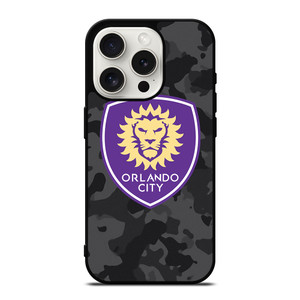 ORLANDO CITY SC MLS BLACK CAMO iPhone 15 Pro Case Cover