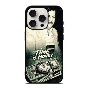 PABLO ESCOBAR TIME IS MONEY iPhone 15 Pro Case Cover PABLO ESCOBAR TIME IS MONEY iPhone 15 Pro Case Cover