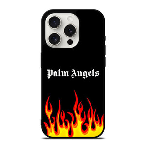 PALM ANGELS GRAFFITI FLAMES iPhone 15 Pro Case Cover PALM ANGELS GRAFFITI FLAMES iPhone 15 Pro Case Cover