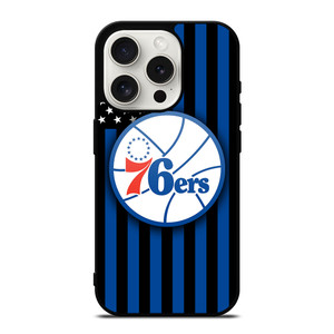 PHILADELPHIA 76ERS NBA USA FLAG iPhone 15 Pro Case Cover PHILADELPHIA 76ERS NBA USA FLAG iPhone 15 Pro Case Cover
