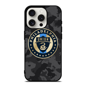 PHILADELPHIA UNION MLS BLACK CAMO iPhone 15 Pro Case Cover