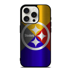PITTSBURGH STEELERS NFL FOOTBALL METAL iPhone 15 Pro Case Cover