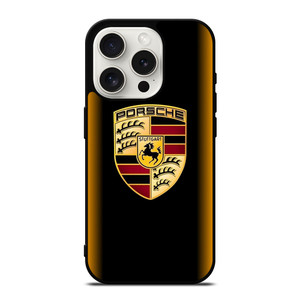 PORSCHE CAR GOLD iPhone 15 Pro Case Cover
