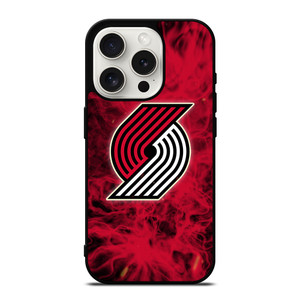 PORTLAND TRAIL BLAZERS BASKETBALL NBA FIRE iPhone 15 Pro Case Cover