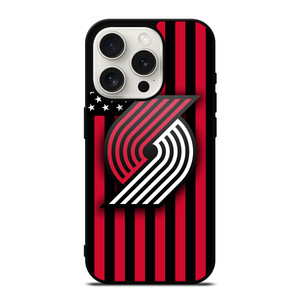 PORTLAND TRAIL BLAZERS NBA USA FLAG iPhone 15 Pro Case Cover PORTLAND TRAIL BLAZERS NBA USA FLAG iPhone 15 Pro Case Cover
