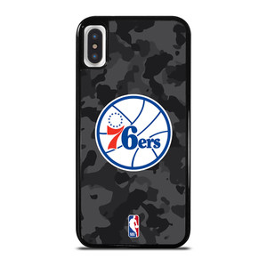 PHILADELPHIA 76ERS BLACK CAMO iPhone X / XS Case Cover