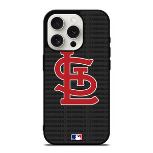 SAINT LOUIS CARDINALS BASEBALL BLACK iPhone 15 Pro Case Cover