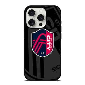 SAINT LOUIS CITY MLS BLACK iPhone 15 Pro Case Cover SAINT LOUIS CITY MLS BLACK iPhone 15 Pro Case Cover