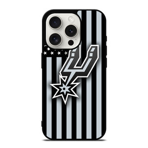 SAN ANTONIO SPURS NBA USA FLAG iPhone 15 Pro Case Cover SAN ANTONIO SPURS NBA USA FLAG iPhone 15 Pro Case Cover