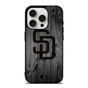 SAN DIEGO PADRES BASEBALL MLB WOOD LOGO iPhone 15 Pro Case Cover SAN DIEGO PADRES BASEBALL MLB WOOD LOGO iPhone 15 Pro Case Cover