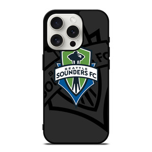 SEATTLE SOUNDERS FC MLS BLACK iPhone 15 Pro Case Cover