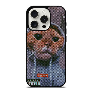 SUPREME CUTE CAT 2 iPhone 15 Pro Case Cover