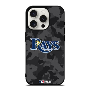TAMPA BAY RAYS BASEBALL BLACK CAMO iPhone 15 Pro Case Cover
