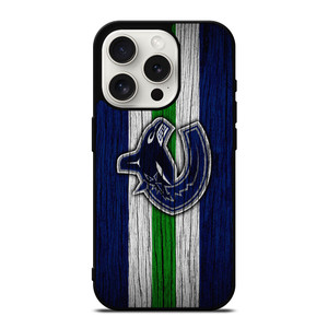 VANCOUVER CANUCKS WOODEN LOGO iPhone 15 Pro Case Cover VANCOUVER CANUCKS WOODEN LOGO iPhone 15 Pro Case Cover