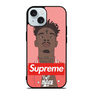 21 SAVAGE PINK SUPREME iPhone 15 Case Cover
