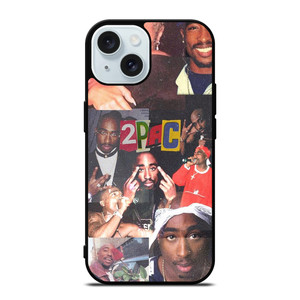 2PAC TUPAC SAKUR RAPPER COLLAGE iPhone 15 Case Cover