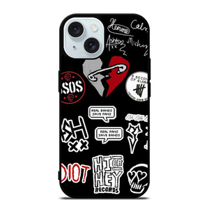 5 SECONDS OF SUMMER BAND COLLAGE iPhone 15 Case Cover
