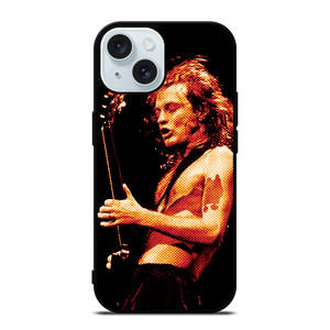 ACDC ANGUS YOUNG ROCK BAND GUITARIST iPhone 15 Case Cover