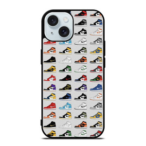 AIR JORDAN SHOES COLLAGE iPhone 15 Case Cover