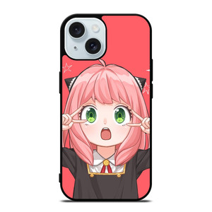 ANYA SPY X FAMILY PINK iPhone 15 Case Cover ANYA SPY X FAMILY PINK iPhone 15 Case Cover