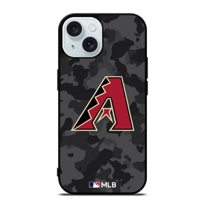 ARIZONA DIAMONDBACKS BASEBALL BLACK CAMO iPhone 15 Case Cover