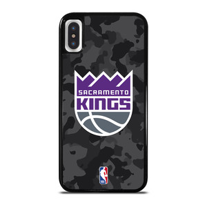 SACRAMENTO KINGS BLACK CAMO iPhone X / XS Case Cover