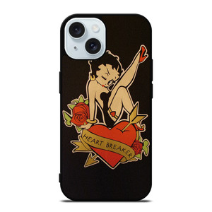 BETTY BOOP HEART BREAKER iPhone 15 Case Cover BETTY BOOP HEART BREAKER iPhone 15 Case Cover
