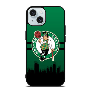 BOSTON CELTICS NBA SKYLINE iPhone 15 Case Cover BOSTON CELTICS NBA SKYLINE iPhone 15 Case Cover