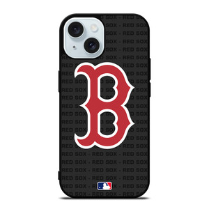 BOSTON RED SOX BASEBALL BLACK iPhone 15 Case Cover