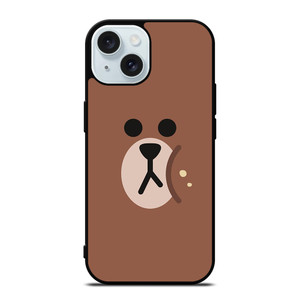 BROWN LINE FRIENDS iPhone 15 Case Cover BROWN LINE FRIENDS iPhone 15 Case Cover