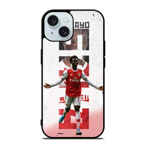 BUKAYO SAKA ARSENAL FC iPhone 15 Case Cover BUKAYO SAKA ARSENAL FC iPhone 15 Case Cover