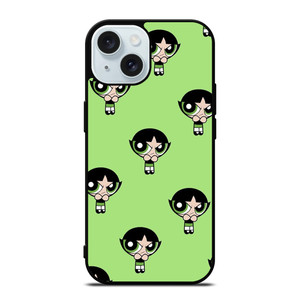 BUTTERCUP POWERPUFF GIRLS PATTERN iPhone 15 Case Cover BUTTERCUP POWERPUFF GIRLS PATTERN iPhone 15 Case Cover