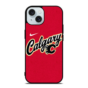 CALGARY FLAMES NHL HOCKEY NIKE iPhone 15 Case Cover CALGARY FLAMES NHL HOCKEY NIKE iPhone 15 Case Cover