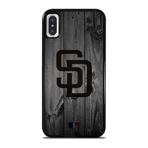 SAN DIEGO PADRES BASEBALL MLB WOOD LOGO iPhone X / XS Case Cover