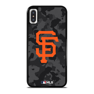 SAN FRANCISCO GIANTS BASEBALL BLACK CAMO iPhone X / XS Case Cover