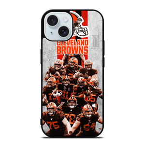 CLEVELAND BROWNS NFL FOOTBALL iPhone 15 Case Cover CLEVELAND BROWNS NFL FOOTBALL iPhone 15 Case Cover