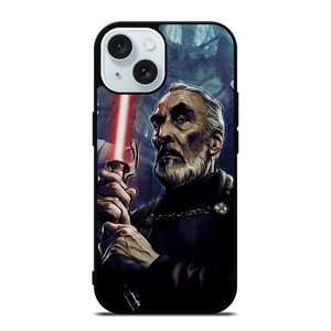 DARTH TYRANUS COUNT DOOKU STAR WARS iPhone 15 Case Cover DARTH TYRANUS COUNT DOOKU STAR WARS iPhone 15 Case Cover