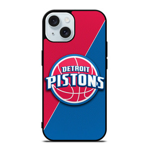DETROIT PISTONS NBA BASKETBALL LOGO iPhone 15 Case Cover
