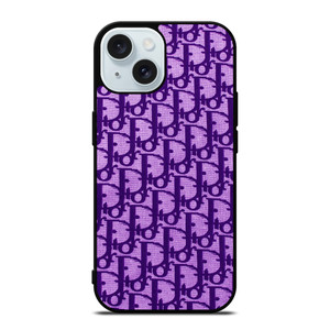 DIOR LOGO PURPLE iPhone 15 Case Cover