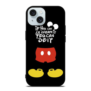 DISNEY MICKEY MOUSE QUOTES iPhone 15 Case Cover