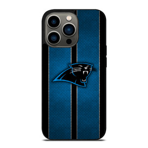 CAROLINA PANTHERS NFL METAL STRIPE iPhone 13 Pro Case Cover