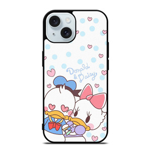 DONALD LOVE DAISY DUCK CUTE iPhone 15 Case Cover DONALD LOVE DAISY DUCK CUTE iPhone 15 Case Cover