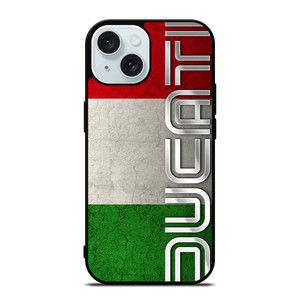 DUCATI MOTOR ITALY FLAG iPhone 15 Case Cover DUCATI MOTOR ITALY FLAG iPhone 15 Case Cover