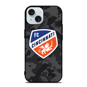 FC CINCINNATI MLS BLACK CAMO iPhone 15 Case Cover