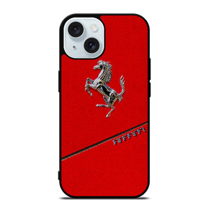 FERRARI RED CAR LOGO iPhone 15 Case Cover